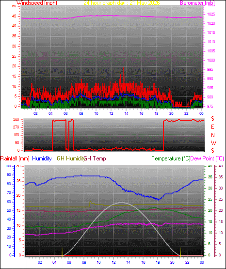 24 Hour Graph for Day 21