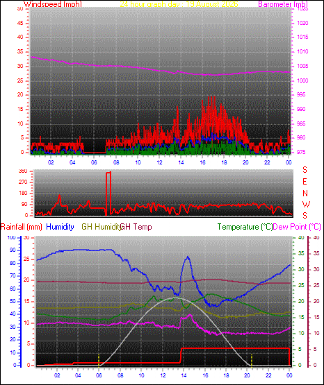 24 Hour Graph for Day 19
